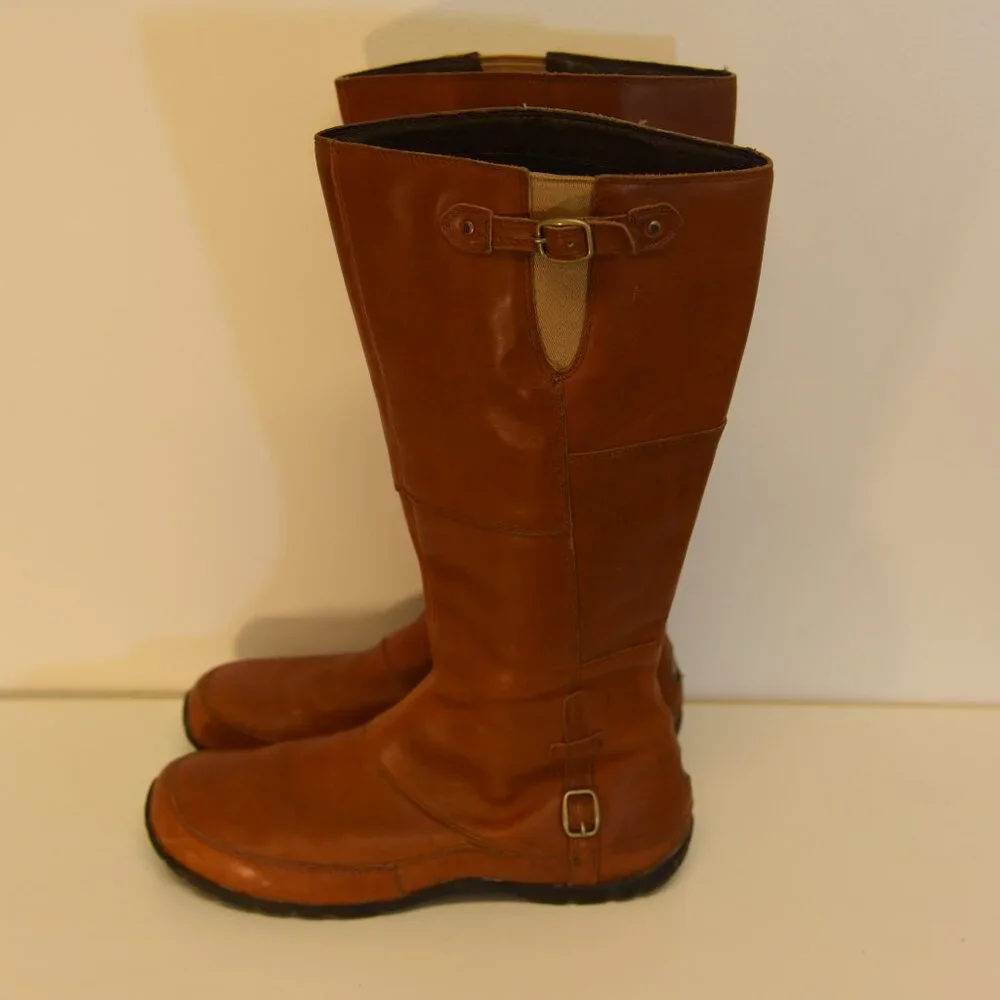 Brown Leather Women's Boots - Picture 14 of 15